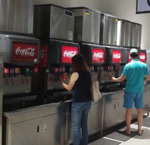 Soda Machines with Ice Makers on top